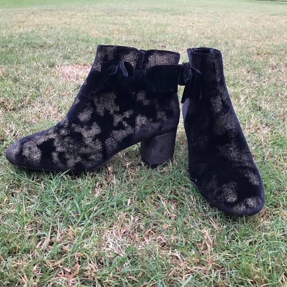 Kate Spade Black Langley Bow Booties - Picture 3 of 8